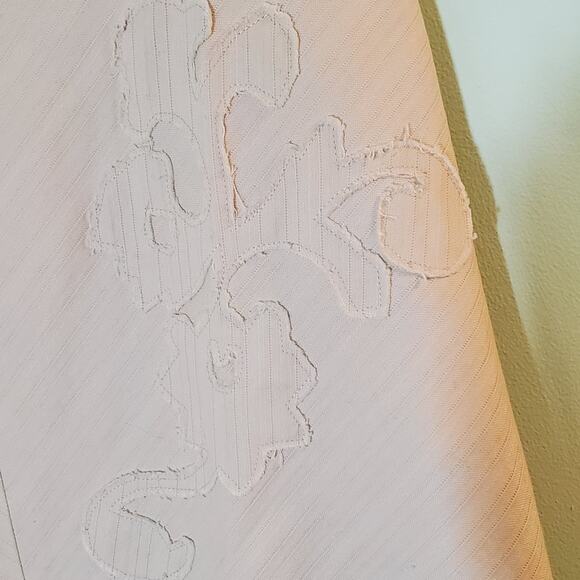 BCBGMAXAZRIA Y2K Minimalist Raised Print A-Line Nude Beige Cotton Skirt Size 4 - Picture 3 of 8